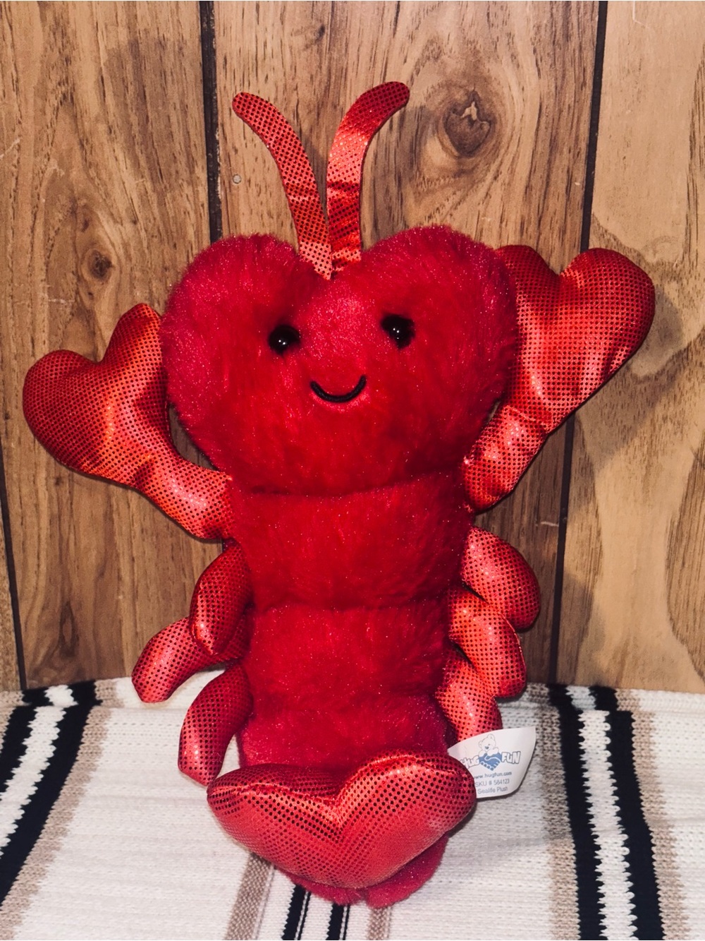 Hugfun Red Sealife Plush - Soft Fuzzy Toy